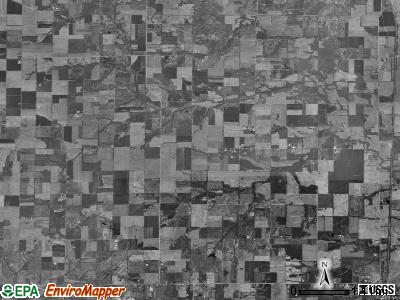 Blissville township, Illinois satellite photo by USGS
