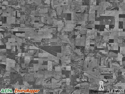 Pendleton township, Illinois satellite photo by USGS