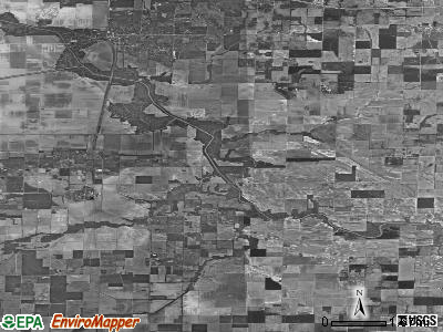 Mill Shoals township, Illinois satellite photo by USGS