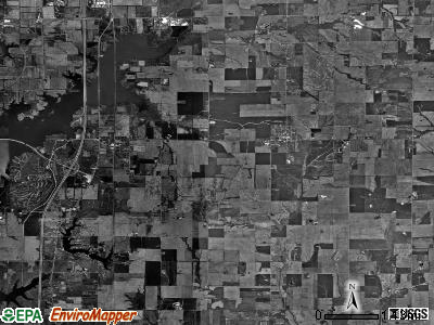 Ewing township, Illinois satellite photo by USGS