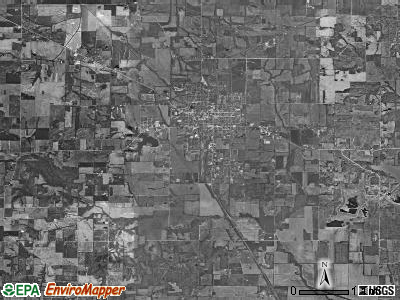 McLeansboro township, Illinois satellite photo by USGS
