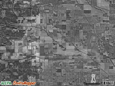 Twigg township, Illinois satellite photo by USGS
