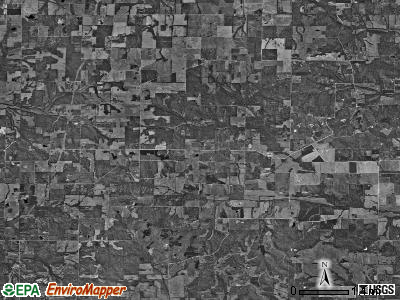 Flannigan township, Illinois satellite photo by USGS