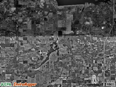 Browning township, Illinois satellite photo by USGS