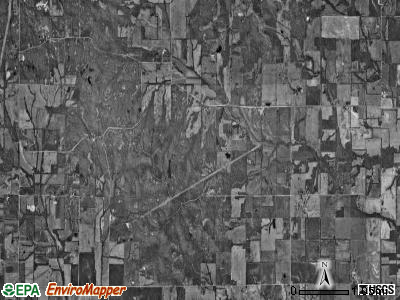 South Flannigan township, Illinois satellite photo by USGS