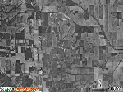 Long Branch township, Illinois satellite photo by USGS