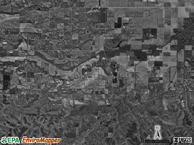 Independence township, Illinois satellite photo by USGS