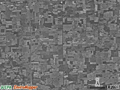Smithfield township, Indiana satellite photo by USGS