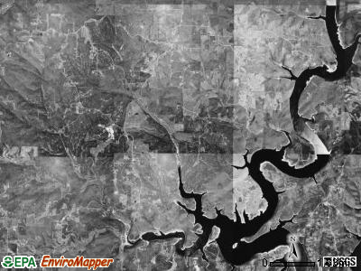 Pigeon township, Arkansas satellite photo by USGS