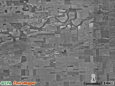 Maumee township, Indiana satellite photo by USGS