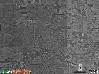 Van Buren township, Indiana satellite photo by USGS