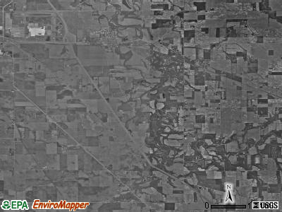 Sheffield township, Indiana satellite photo by USGS
