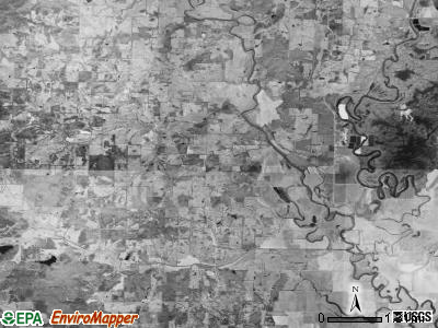Reeds Creek township, Arkansas satellite photo by USGS