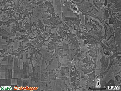 Vermillion township, Indiana satellite photo by USGS