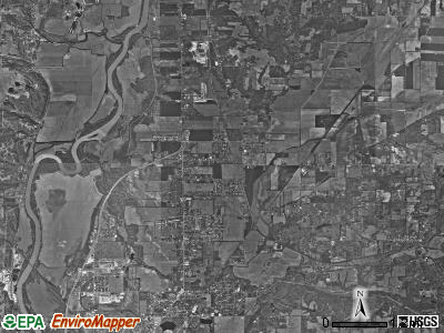 Otter Creek township, Indiana satellite photo by USGS