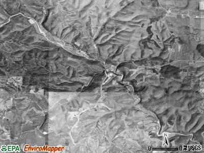 Roasting Ear township, Arkansas satellite photo by USGS