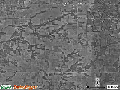 Linton township, Indiana satellite photo by USGS