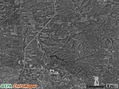 Bloomington township, Indiana satellite photo by USGS
