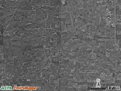 Van Buren township, Indiana satellite photo by USGS