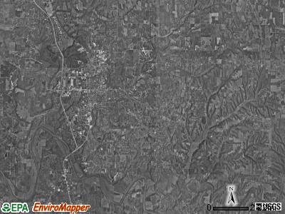 Shawswick township, Indiana satellite photo by USGS