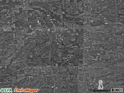 Vienna township, Indiana satellite photo by USGS