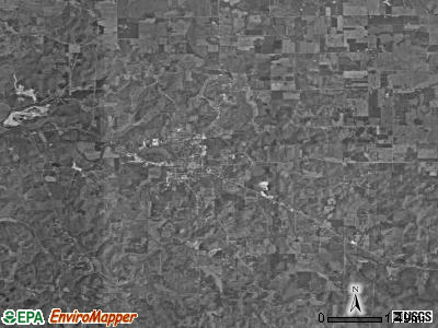 Paoli township, Indiana satellite photo by USGS