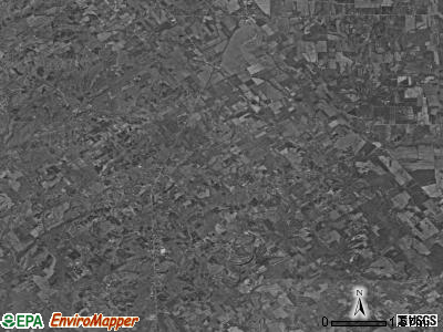 Oregon township, Indiana satellite photo by USGS