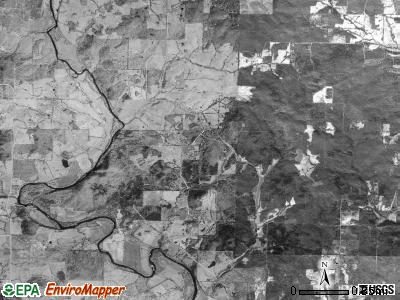 Baker township, Arkansas satellite photo by USGS