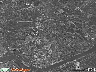 Jeffersonville township, Indiana satellite photo by USGS