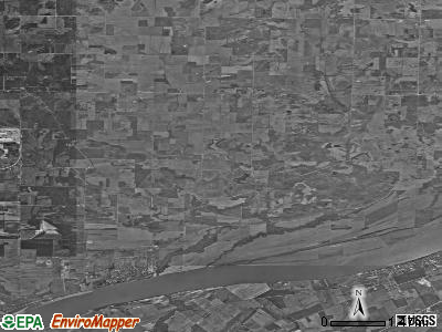 Hammond township, Indiana satellite photo by USGS