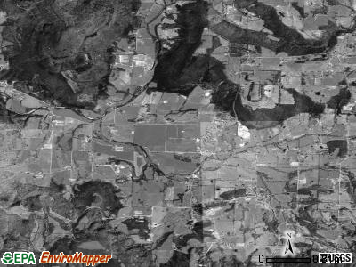 Morrow township, Arkansas satellite photo by USGS