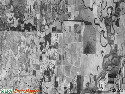 Marshell township, Arkansas satellite photo by USGS