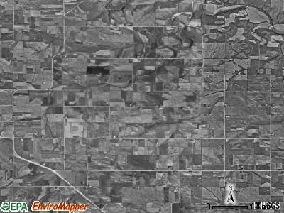 Orleans township, Iowa satellite photo by USGS