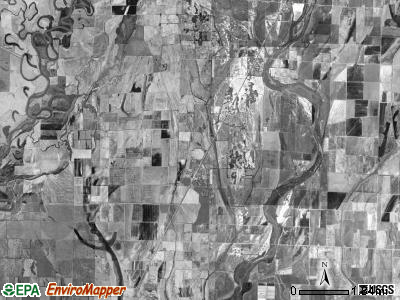 Glass township, Arkansas satellite photo by USGS