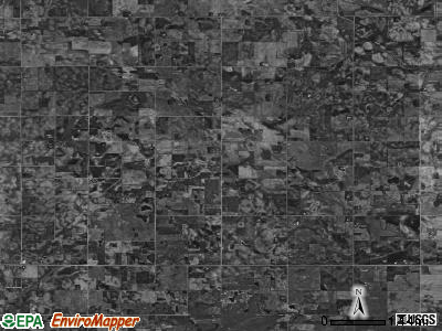 Mount Valley township, Iowa satellite photo by USGS