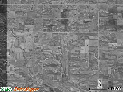Danville township, Iowa satellite photo by USGS