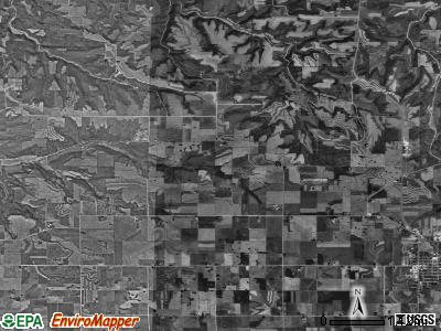 Union Prairie township, Iowa satellite photo by USGS