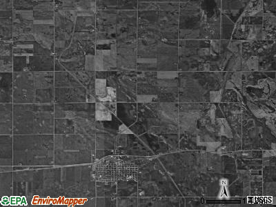 Britt township, Iowa satellite photo by USGS