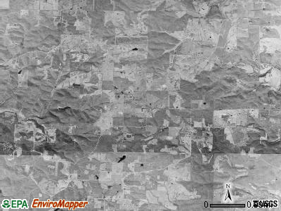 Upper North township, Arkansas satellite photo by USGS