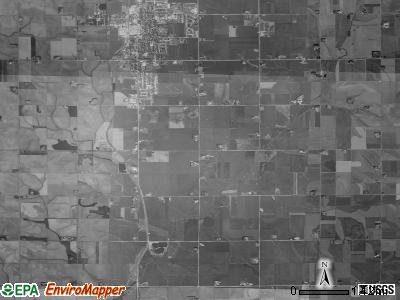 West Branch township, Iowa satellite photo by USGS