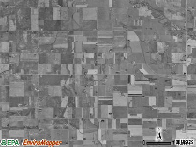 Great Oak township, Iowa satellite photo by USGS
