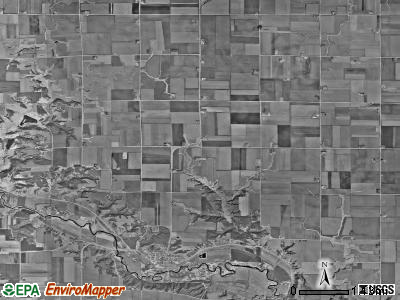Peterson township, Iowa satellite photo by USGS