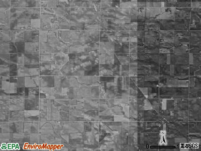 Dougherty township, Iowa satellite photo by USGS