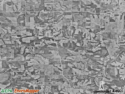 Wagner township, Iowa satellite photo by USGS