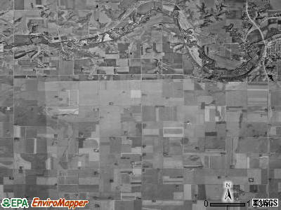 Barnes township, Iowa satellite photo by USGS