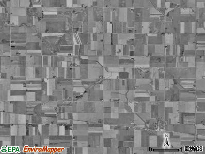 Cummins township, Iowa satellite photo by USGS