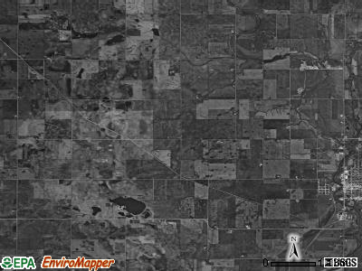 Belmond township, Iowa satellite photo by USGS