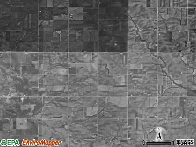Banks township, Iowa satellite photo by USGS