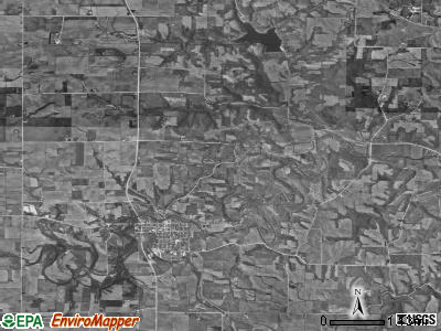 Westfield township, Iowa satellite photo by USGS