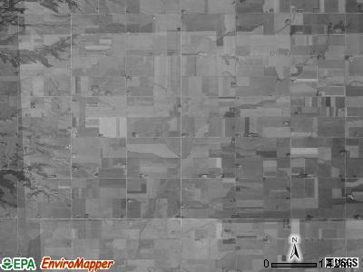 Afton township, Iowa satellite photo by USGS